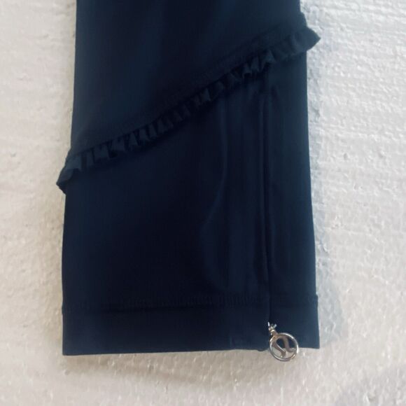 Lululemon Run Stay On Course Crop Ruffled Reflective Leggings Size 4 - Picture 3 of 13